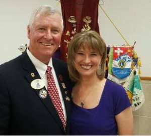 District Governor Jim Petty and wife Melissa.